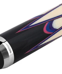 Predator Sang Lee 2-1 Black with Pink / Blue / Purple / Ivorine Butterfly Points Limited Edition Pool Cue - Radial