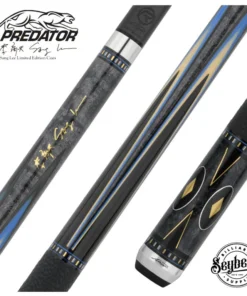 Predator Sang Lee 2-5 Gray-Stained Birdseye Maple with Black / Blue / Maple / Ebony Butterfly Points Special Edition Limited Pool Cue - Radial with Luxe Leather Wrap $1,959.00 Sang Lee’s masterful playstyle and unwavering composure defined his legendary game. A true artist at the table, he inspired players to see every stroke not just as a move, but as "an opportunity to create a masterpiece." This extraordinary line of cues, adorned with bold, intricate splices and graced with Sang Lee’s iconic signature, transcends ...... Read More Brand: Predator Cue Style: Play Cue Shaft Type: Predator - 314-3 Shafts Joint Style: Radial Wrap Style: Luxe Leather Customize Predator Sang Lee 2-5 Gray-Stained Birdseye Maple with Black / Blue / Maple / Ebony Butterfly Points Special Edition Limited Pool Cue - Radial with Luxe Leather Wrap
