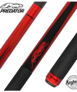 Predator SP2 Metallic Red Forearm with Matte Black Points Limited Pool Cue - SP2RED2