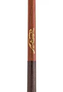 Predator P3 Prowler Rosewood with Rengas Stripes Pool Cue with Brown Lizard Grain Leather Wrap - Uniloc