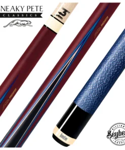 Predator 4 Point Sneaky Pete Purple Heart / Blue Points Linen Wrap Pool Cue - True Splice