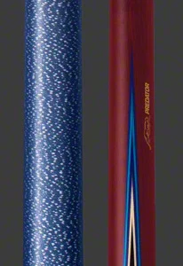 Predator 4 Point Sneaky Pete Purple Heart / Blue Points Linen Wrap Pool Cue - True Splice